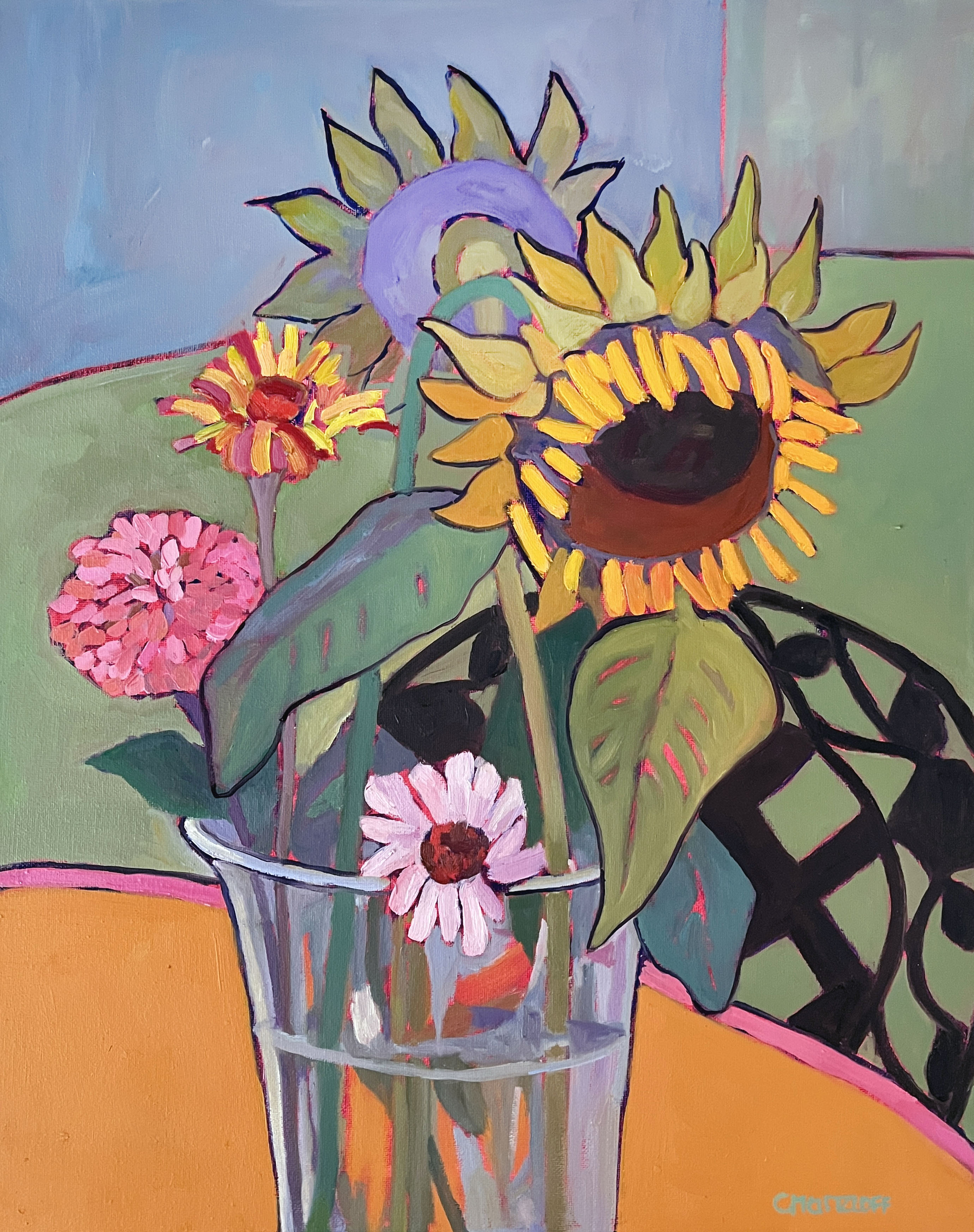 The Way Sunflowers Lean – CATHERINE J MARTZLOFF / Bright and